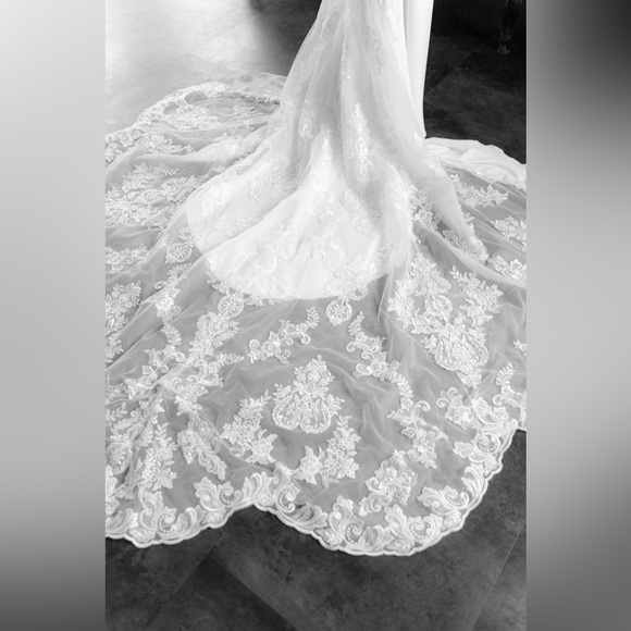 Pronovias Monroe Wedding Dress European Size 4 - Picture 3 of 12